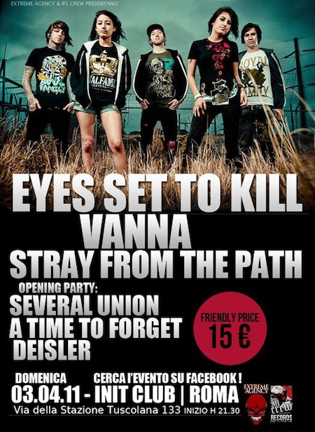 Eyes Set To Kill flyer show in Rome