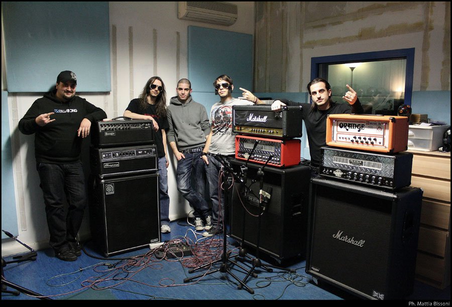 Recording session at Studio73, Ravenna