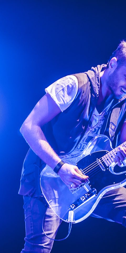 Several Union live picture in Ravenna at Pala De Andrè, riff guitar detail