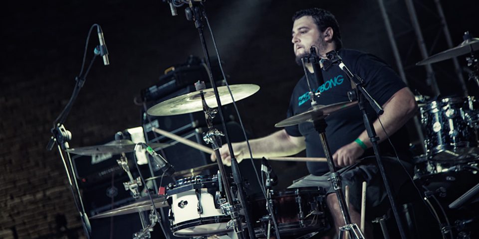 Several Union live picture in Cesena with Architects, drummer detail